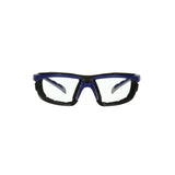 3M S2001SGAF-BGR-F Solus 2000 Series Safety Glasses, Anti-Fog Anti-Scratch, Clear Lens, Gray Teal Frame, Removable Foam Gasket (7100203183) (20 Pack)