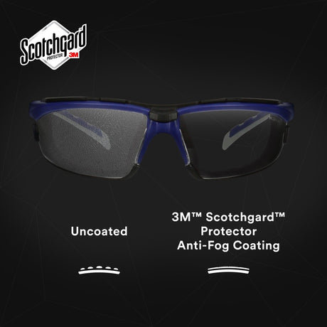 3M S2001SGAF-BGR-F Solus 2000 Series Safety Glasses, Anti-Fog Anti-Scratch, Clear Lens, Gray Teal Frame, Removable Foam Gasket (7100203183) (20 Pack) - 10