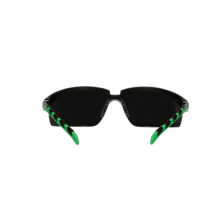 3M S2050AS-BLK Solus 2000 Series Safety Glasses, Anti-Scratch, IR Shade 5.0 Gray Lens, Black/Green Temples (7100203186) (20 Pack) - 4