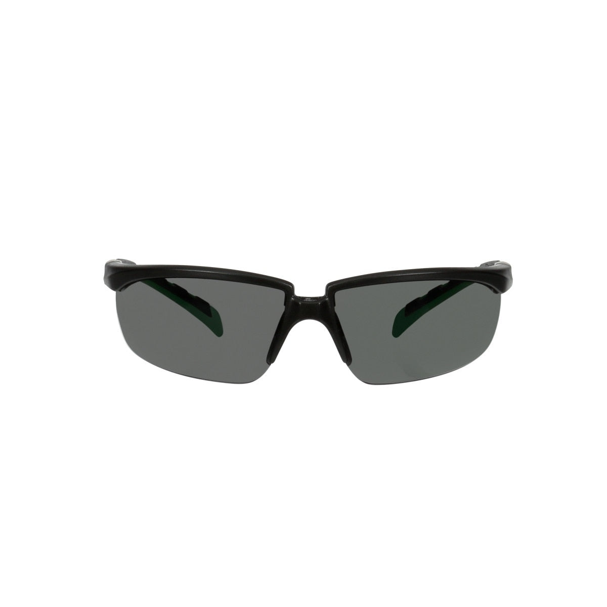 3M S2030AS-BLK Solus 2000 Series Safety Glasses, Anti-Scratch, IR Shade 3.0 Gray Lens, Black Green Temples (7100203188) (20 Pack)