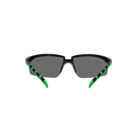 3M S2030AS-BLK Solus 2000 Series Safety Glasses, Anti-Scratch, IR Shade 3.0 Gray Lens, Black Green Temples (7100203188) (20 Pack) - 4