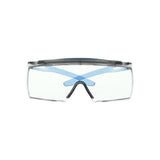 3M SF3701XSGAF-BLU SecureFit 3700 OTG Safety Glasses with Browguard, Anti-Fog Coating, Clear Lens, Blue Temple (7100203198) (10 Pack)