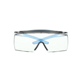 3M SF3701XSGAF-BLU SecureFit 3700 OTG Safety Glasses with Browguard, Anti-Fog Coating, Clear Lens, Blue Temple (7100203198) (10 Pack)
