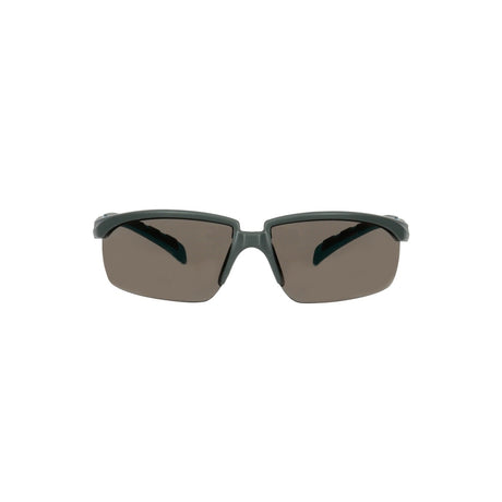 3M S2002SGAF-BGR Solus 2000 Series Safety Glasses with Scotchgard Anti-Fog Anti-Scratch Coating, Gray Lens, Gray Teal Frame, Adjustable Ratchet Temples (7100203287) (20 Pack)