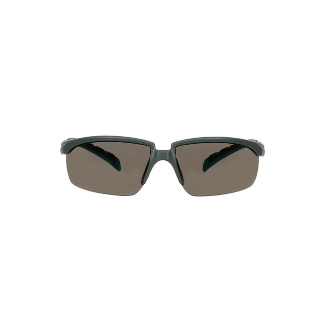 3M S2002SGAF-BGR Solus 2000 Series Safety Glasses with Scotchgard Anti-Fog Anti-Scratch Coating, Gray Lens, Gray Teal Frame, Adjustable Ratchet Temples (7100203287) (20 Pack)