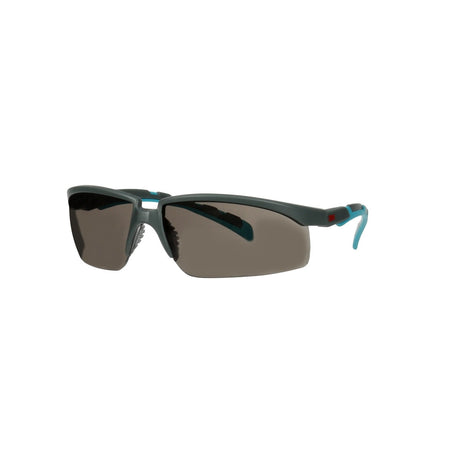 3M S2002SGAF-BGR Solus 2000 Series Safety Glasses with Scotchgard Anti-Fog Anti-Scratch Coating, Gray Lens, Gray Teal Frame, Adjustable Ratchet Temples (7100203287) (20 Pack) - 2