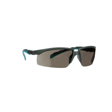 3M S2002SGAF-BGR Solus 2000 Series Safety Glasses with Scotchgard Anti-Fog Anti-Scratch Coating, Gray Lens, Gray Teal Frame, Adjustable Ratchet Temples (7100203287) (20 Pack) - 3