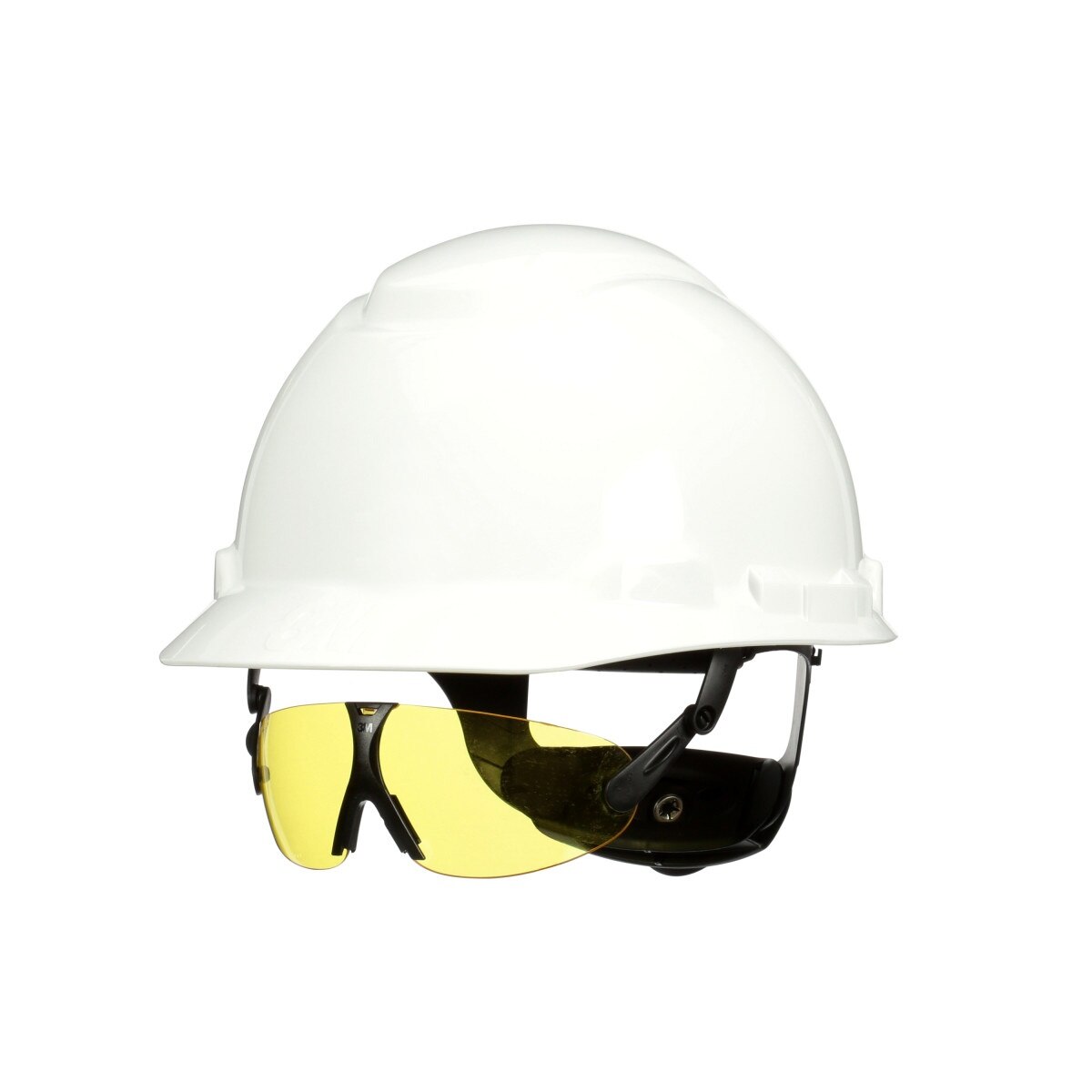 3M HIE603AF Safety Glasses Integrated Protective Eyewear V903AF ANSI Z87 Anti Fog Amber Lens Attaches to Hard Hat Suspension (7100205235)  - (20Pack) - 2