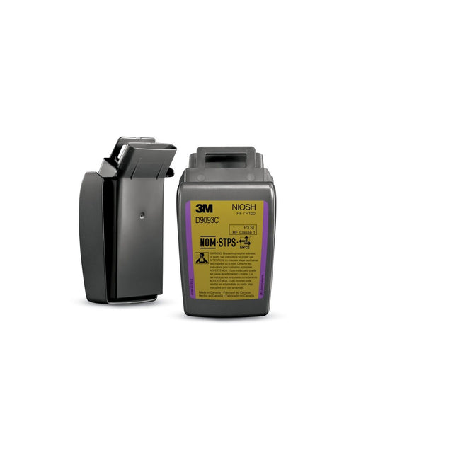3M Secure Click Hard Case P100 Particulate Filter with Hydrogen Fluoride and Nuisance Level OV/AG Relief, NIOSH Approved (D9093C) (7100206890) (1 Pair)  - (30Pack)