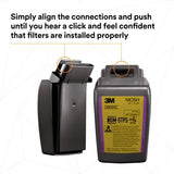 3M Secure Click Hard Case P100 Particulate Filter with Hydrogen Fluoride and Nuisance Level OV/AG Relief, NIOSH Approved (D9093C) (7100206890) (1 Pair)  - (30Pack) - 7