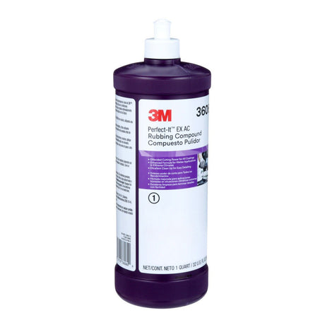 3M Perfect-It EX AC Rubbing Compound Fast Cutting High Performing 1 qt 32 fl oz (36060) (7100210683)  - (6Pack) - 2