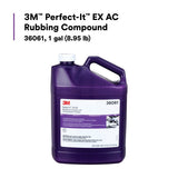 3M 36061 Perfect-It EX AC Rubbing Compound, Fast Cutting, 1 gal (8.95 lb) (7100210709)  - (4Pack) - 5