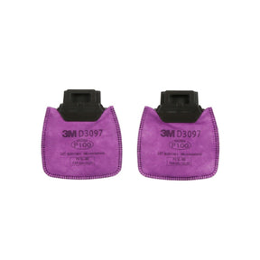 3M Secure Click P100 particulate filter with nuisance level organic vapor relief, magenta (D3097) (7100213150) (1 Pair)  - (50Pack)