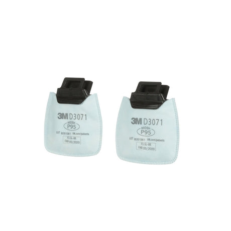 3M D3071 Secure Click Particulate Filter, P95, NIOSH Approved, Dual-Flow (7100213358) (1 Pair)  - (50Pack) - 2