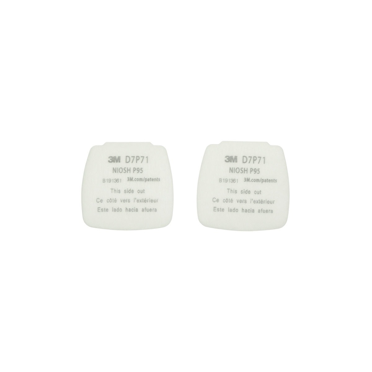 3M D7P71 Secure Click Particulate Filter P95 (7100213434) (200 Pack)