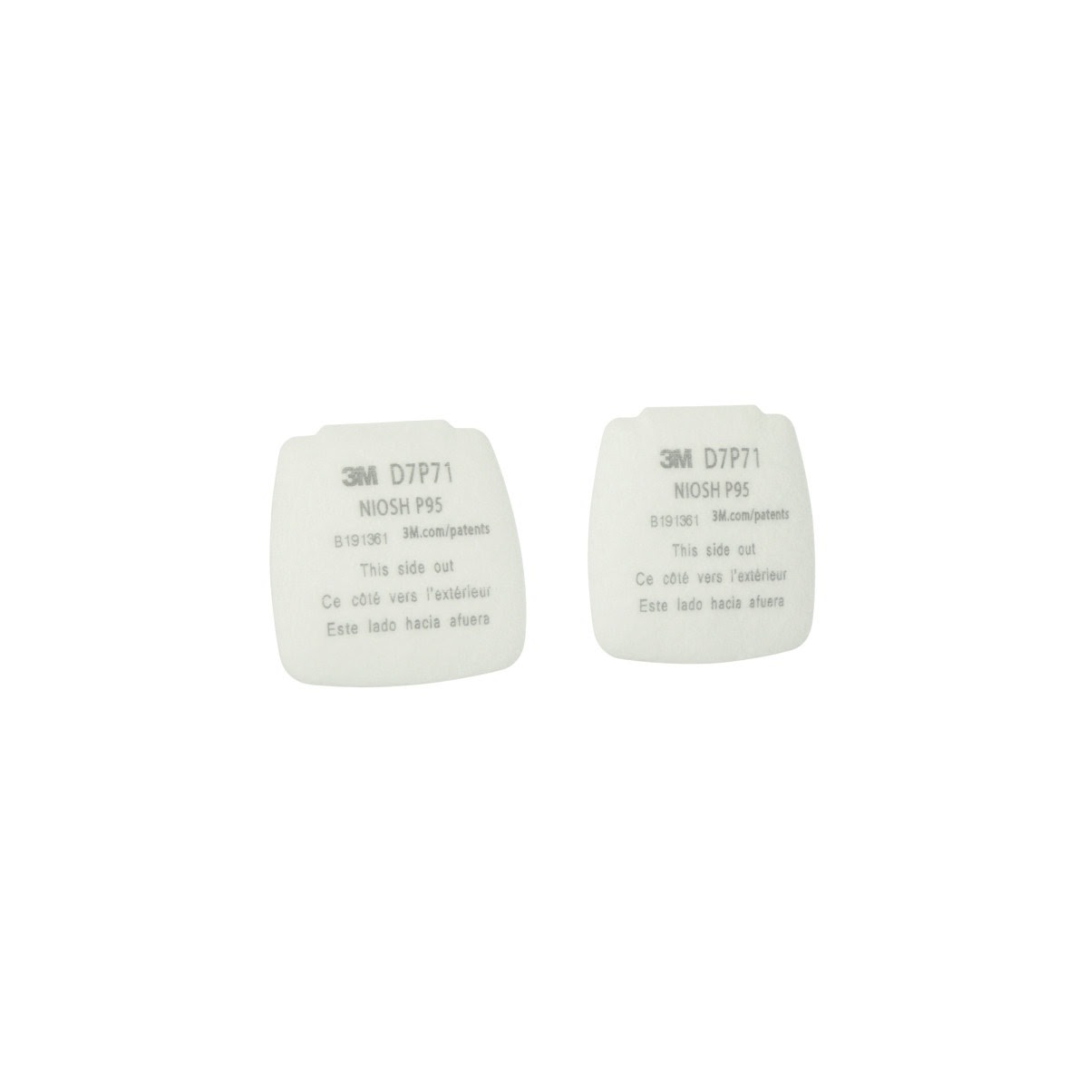 3M D7P71 Secure Click Particulate Filter P95 (7100213434) (200 Pack) - 2