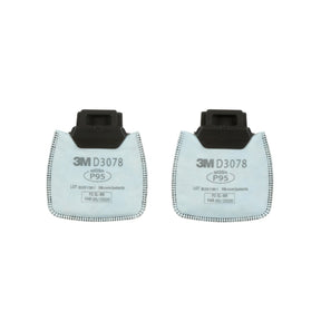 3M D3078 Secure Click Particulate Filter P95 with Nuisance Level Organic Vapor/Acid Gas Relief (7100213435) (1 Pair)  - (50 Pack)