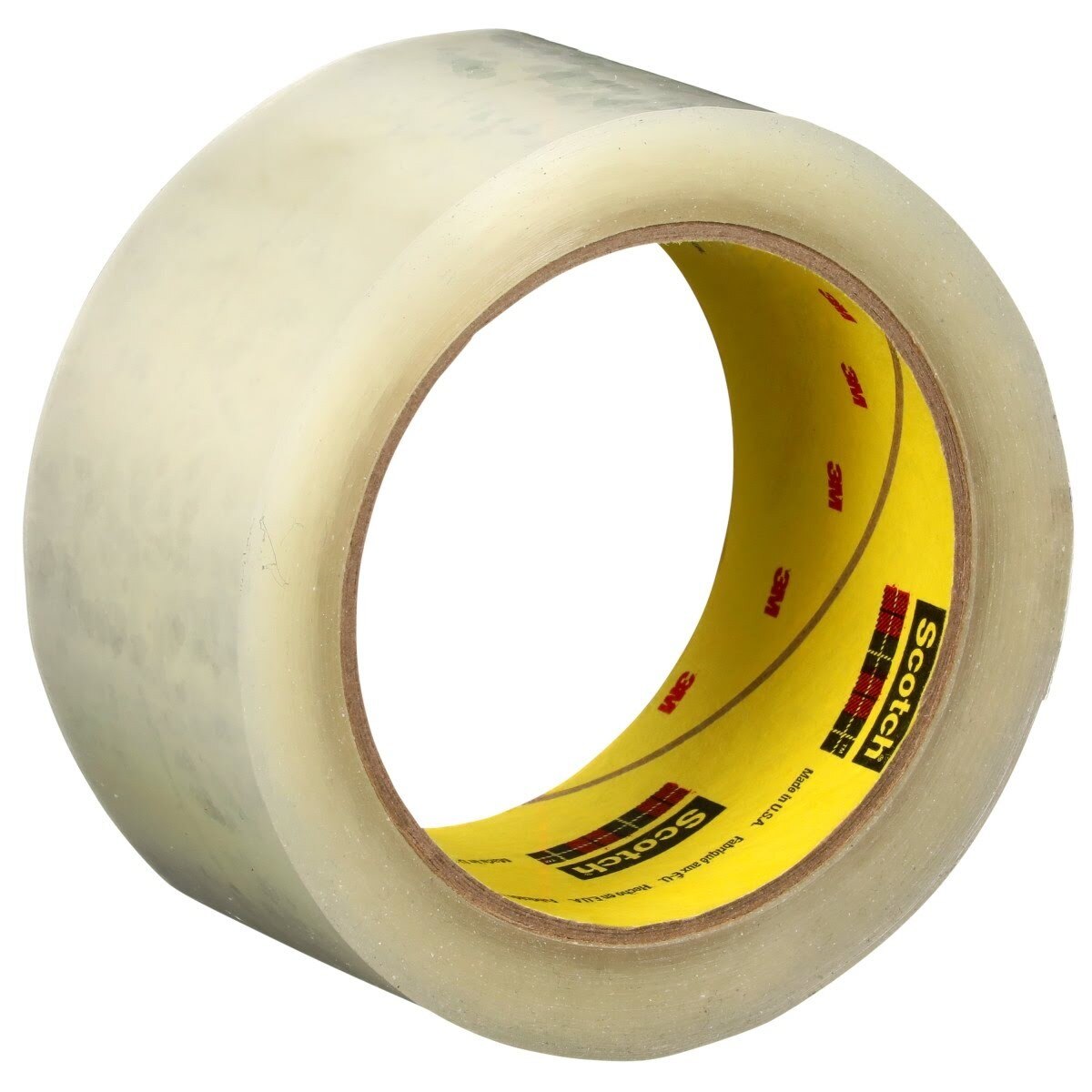 3M 375+ Scotch High Tack Box Sealing Tape, Hot Melt Adhesive, Polypropylene Film Backing, Clear, 48 mm x 50 m (7100215092) (36 Pack) - 2