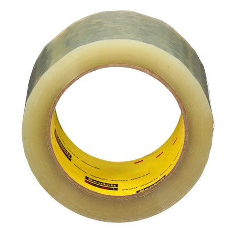 3M 375+ Scotch High Tack Box Sealing Tape, Hot Melt Adhesive, Clear, 72 mm x 50 m (7100215467) (24 Pack) - 4
