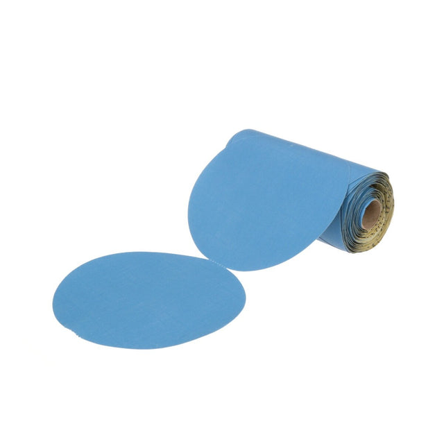 3M 321U 36210 Stikit Blue Abrasive Disc Roll, No Hole, 6 in, 320 Grade, Automotive (7100215729) (500 Pack)