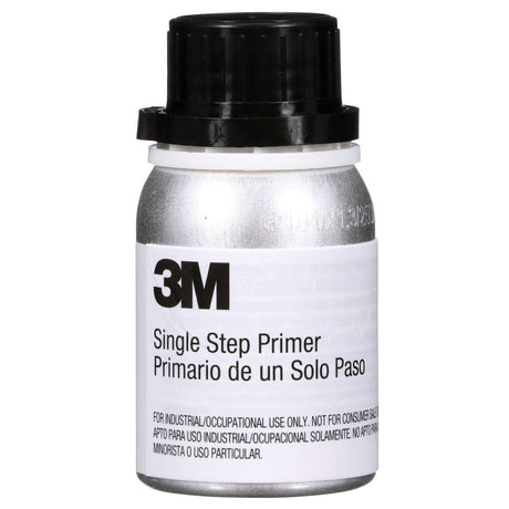 3M Single Step Primer, One-Part Urethane, UV Resistant, Black, 125 mL 4.2 fl oz (08681) (7100215960)  - (6Pack)