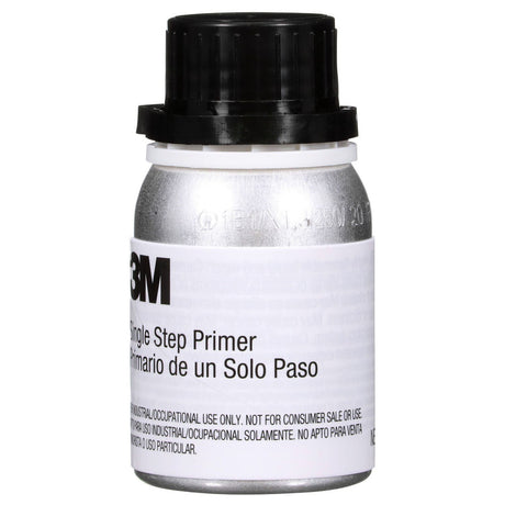 3M Single Step Primer, One-Part Urethane, UV Resistant, Black, 125 mL 4.2 fl oz (08681) (7100215960)  - (6Pack) - 3
