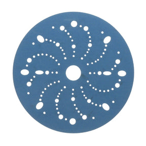 3M 321U 36180 Hookit Blue Abrasive Disc, Multi-Hole, 6 in, 320 Grit, Featheredging, Primer Sanding, Paint Preparation (7100216057) (200 Pack)