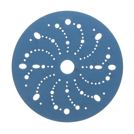 3M 321U 36180 Hookit Blue Abrasive Disc, Multi-Hole, 6 in, 320 Grit, Featheredging, Primer Sanding, Paint Preparation (7100216057) (200 Pack)