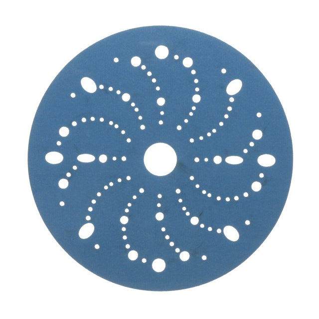 3M 321U 36180 Hookit Blue Abrasive Disc, Multi-Hole, 6 in, 320 Grit, Featheredging, Primer Sanding, Paint Preparation (7100216057) (200 Pack)