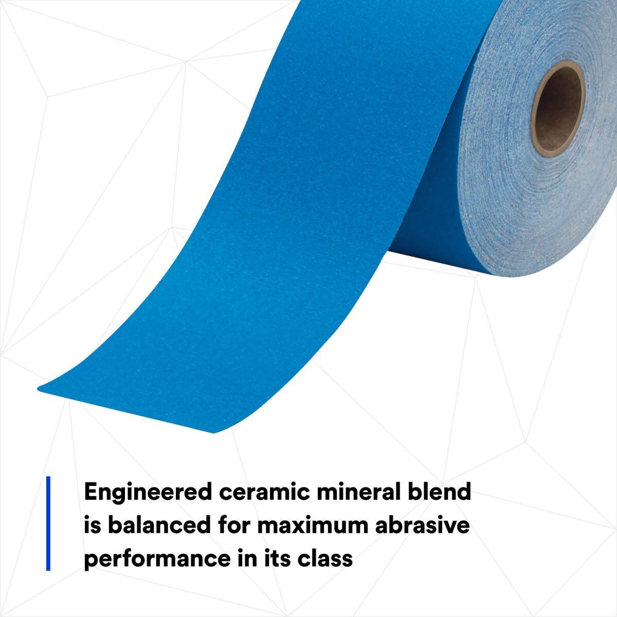 3M 321U Stikit Blue Abrasive Sheet Roll, 320 Grit, PSA, No Hole, 2-3/4 in x 45 yd (36225) (7100216685)  - (5Pack) - 8
