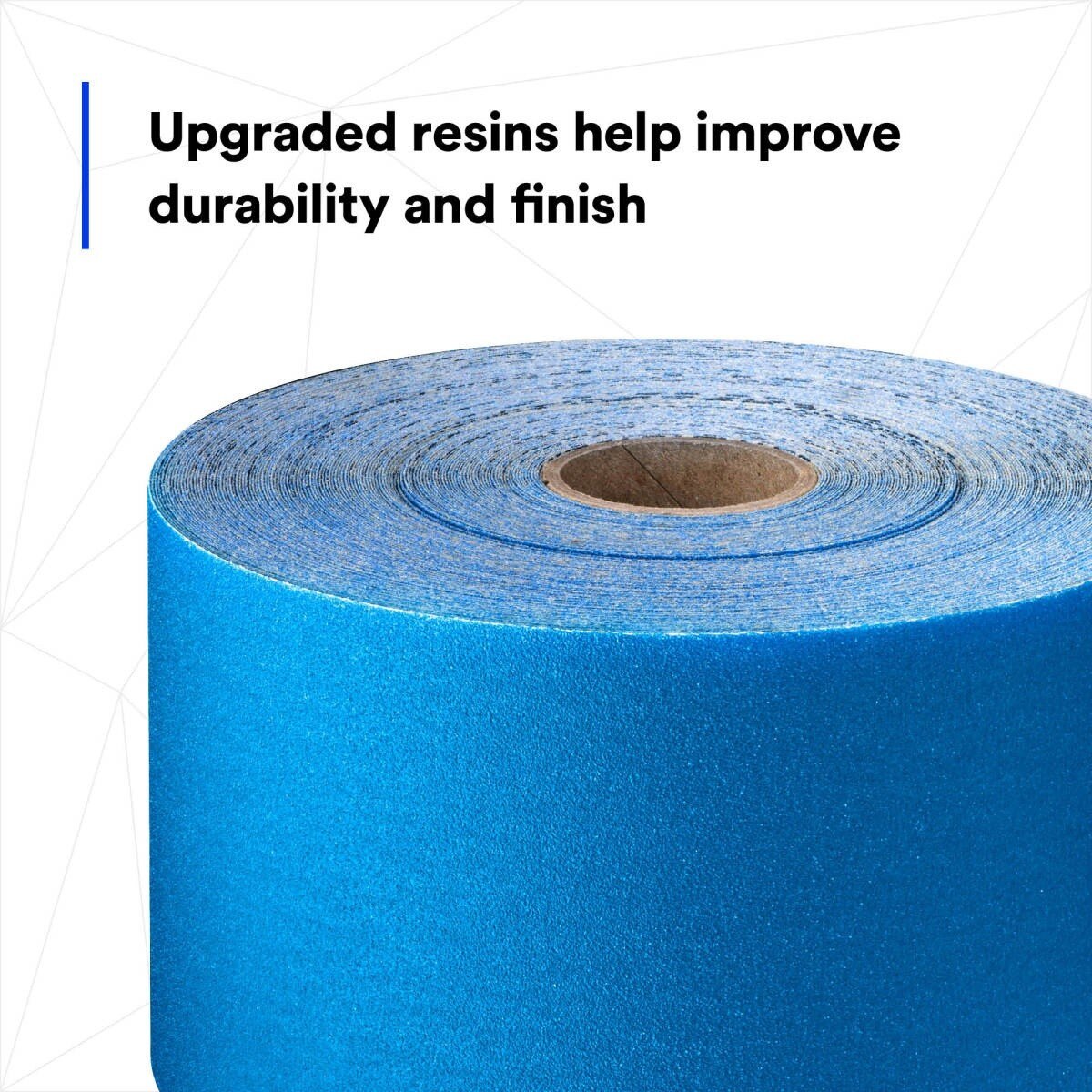 3M 321U Stikit Blue Abrasive Sheet Roll, 320 Grit, PSA, No Hole, 2-3/4 in x 45 yd (36225) (7100216685)  - (5Pack) - 9