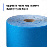 3M 321U Stikit Blue Abrasive Sheet Roll, 320 Grit, PSA, No Hole, 2-3/4 in x 45 yd (36225) (7100216685)  - (5Pack) - 9