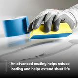 3M 321U Stikit Blue Abrasive Sheet Roll, 320 Grit, PSA, No Hole, 2-3/4 in x 45 yd (36225) (7100216685)  - (5Pack) - 10