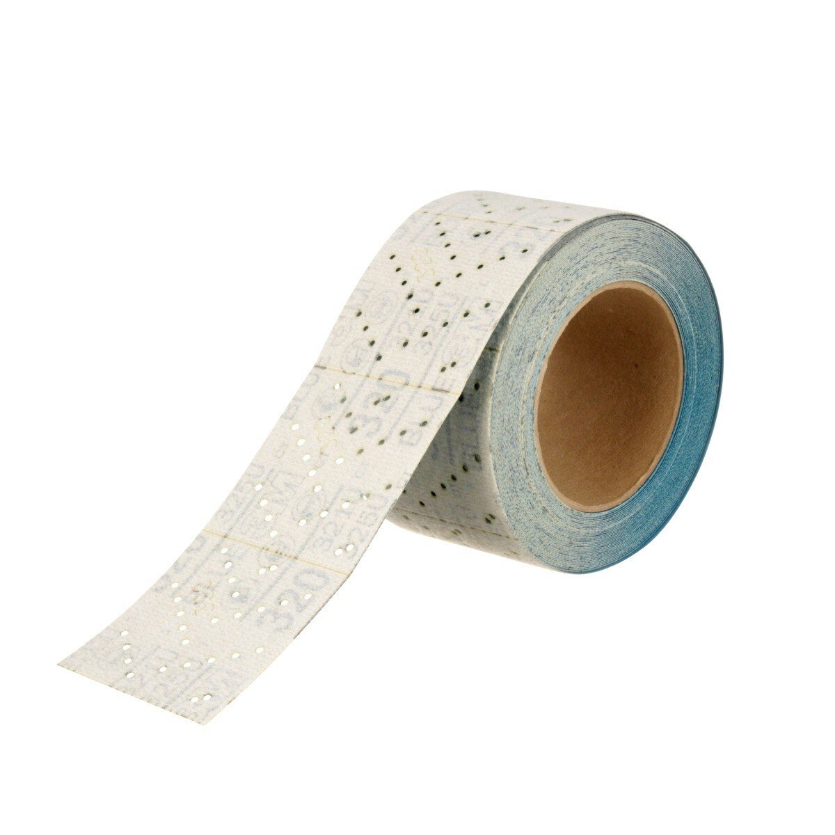 3M 321U 36195 Hookit Blue Abrasive Sheet Roll, Multi-Hole, 320 Grit, 2-3/4 in x 13 yd, Automotive Sanding (7100219220)  - (4 Pack) - 10