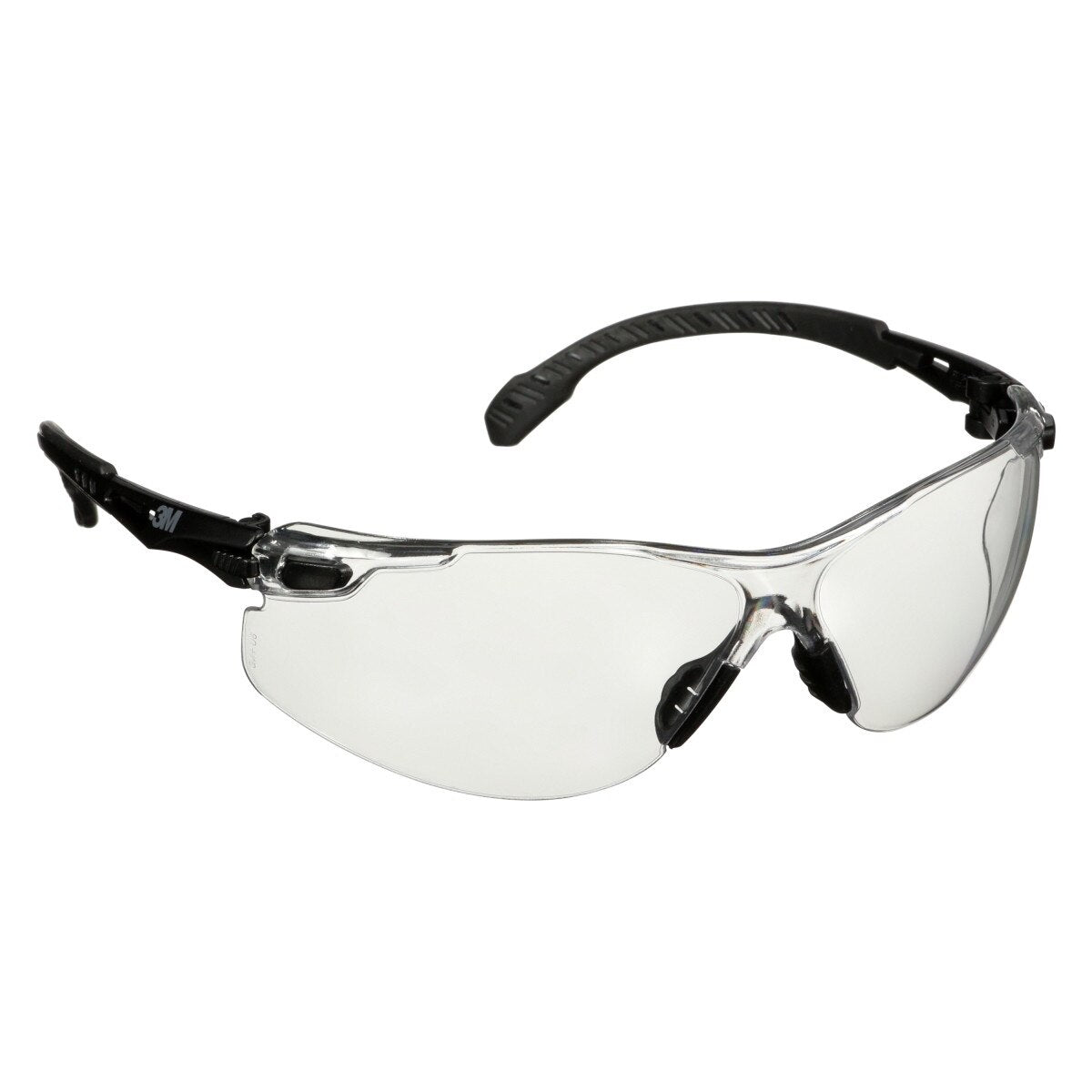 3M Scotchgard Solus 1000 Series Safety Glasses, Black Temples, Clear AF-AS Lens, Anti Fog Anti Scratch (S1501SGAF) (7100220751)  - (20Pack)