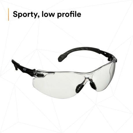 3M Scotchgard Solus 1000 Series Safety Glasses, Black Temples, Clear AF-AS Lens, Anti Fog Anti Scratch (S1501SGAF) (7100220751)  - (20Pack) - 3