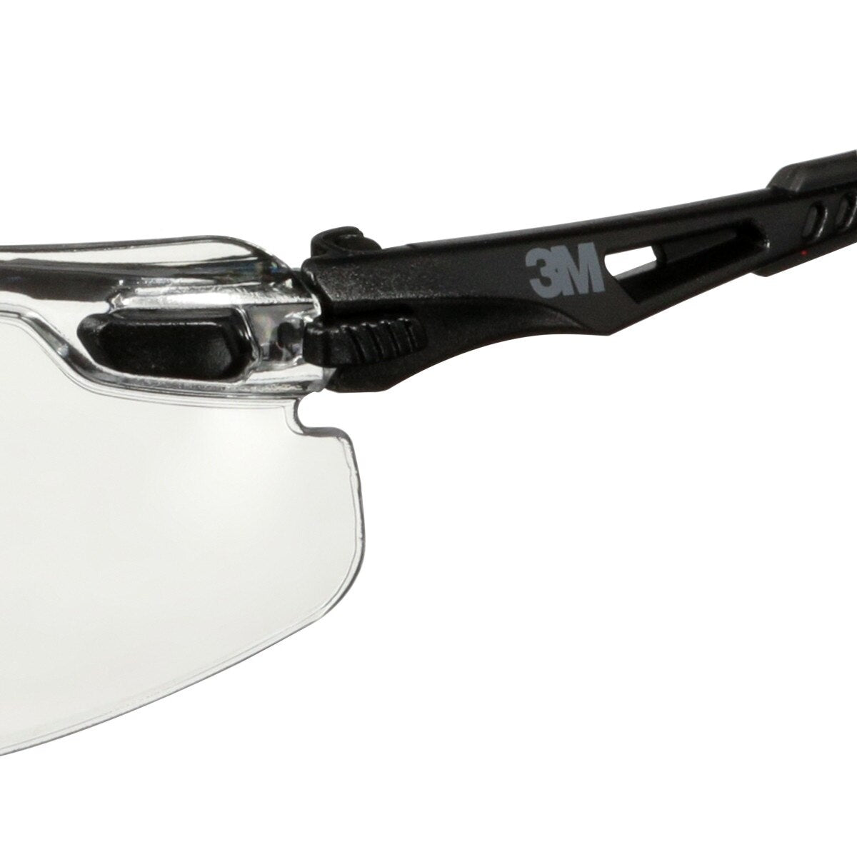 3M Scotchgard Solus 1000 Series Safety Glasses, Black Temples, Clear AF-AS Lens, Anti Fog Anti Scratch (S1501SGAF) (7100220751)  - (20Pack) - 9