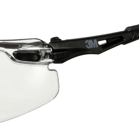 3M Scotchgard Solus 1000 Series Safety Glasses, Black Temples, Clear AF-AS Lens, Anti Fog Anti Scratch (S1501SGAF) (7100220751)  - (20Pack) - 9