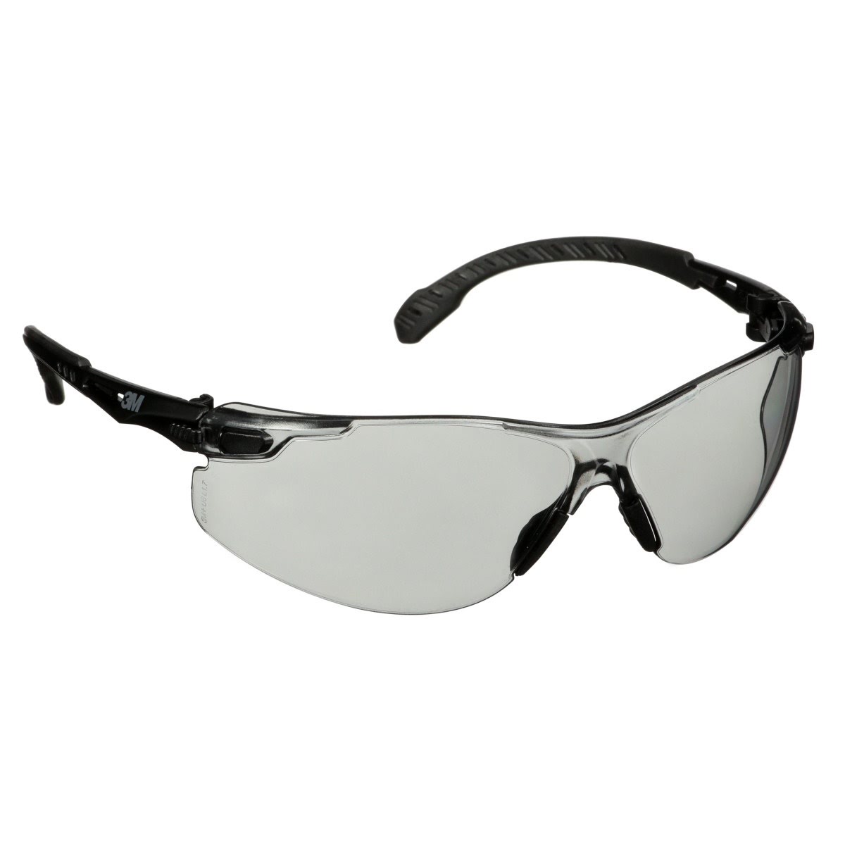 3M S1507SGAF Solus 1000 Series Safety Glasses, Black Temples, Indoor Outdoor Gray AF-AS Lens, Anti Fog Anti Scratch Coating (7100220752)  - (20 Pack)