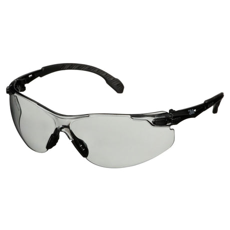 3M S1507SGAF Solus 1000 Series Safety Glasses, Black Temples, Indoor Outdoor Gray AF-AS Lens, Anti Fog Anti Scratch Coating (7100220752)  - (20 Pack) - 3