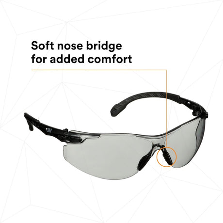3M S1507SGAF Solus 1000 Series Safety Glasses, Black Temples, Indoor Outdoor Gray AF-AS Lens, Anti Fog Anti Scratch Coating (7100220752)  - (20 Pack) - 9