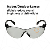 3M S1507SGAF Solus 1000 Series Safety Glasses, Black Temples, Indoor Outdoor Gray AF-AS Lens, Anti Fog Anti Scratch Coating (7100220752)  - (20 Pack) - 10