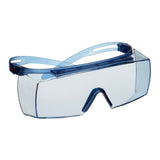 3M SF3704SGAF-BLU SecureFit 3700 Series, Blue Temples, Scotchgard Anti-Fog Coating, Light Blue OTG AF-AS lens (7100221209) (10 Pack)