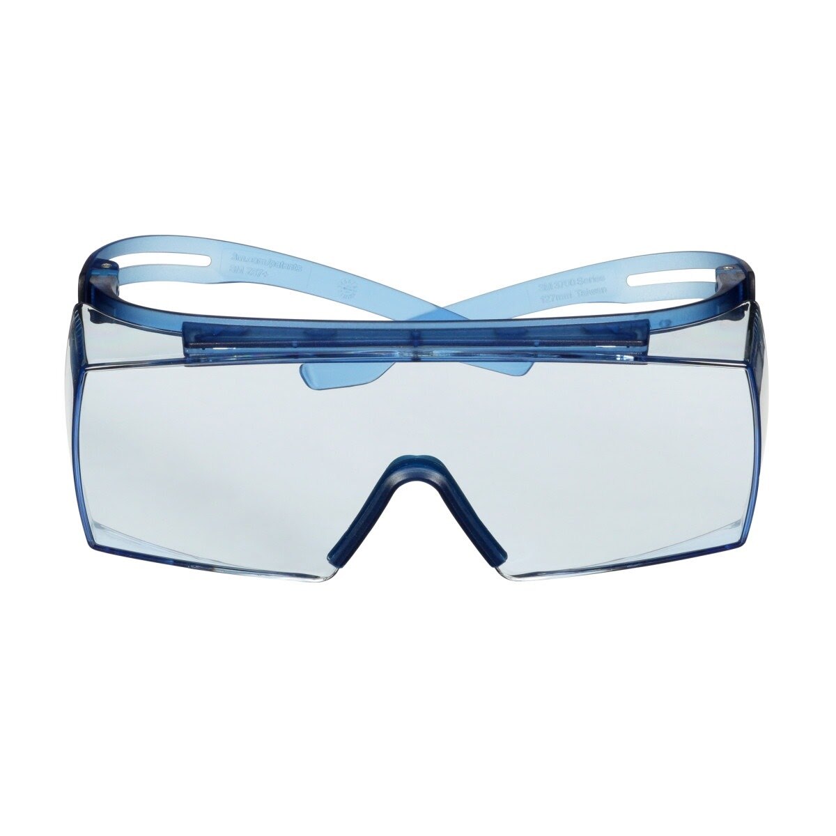 3M SF3704SGAF-BLU SecureFit 3700 Series, Blue Temples, Scotchgard Anti-Fog Coating, Light Blue OTG AF-AS lens (7100221209) (10 Pack) - 9