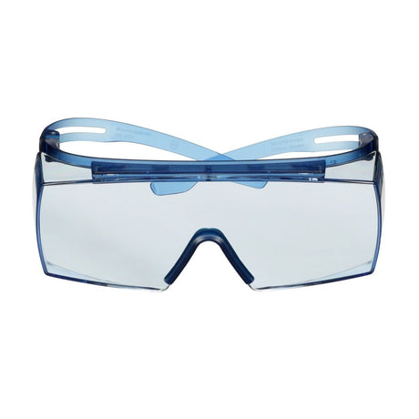 3M SF3704SGAF-BLU SecureFit 3700 Series, Blue Temples, Scotchgard Anti-Fog Coating, Light Blue OTG AF-AS lens (7100221209) (10 Pack) - 9