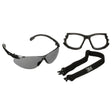 3M Solus 1000 Series Safety Glasses Kit, Black Frame, Gray Scotchgard Anti-Fog Lens (S1502SGAF-KT) (7100221211)  - (20Pack)