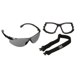 3M Solus 1000 Series Safety Glasses Kit, Black Frame, Gray Scotchgard Anti-Fog Lens (S1502SGAF-KT) (7100221211)  - (20Pack)