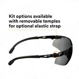 3M Solus 1000 Series Safety Glasses Kit, Black Frame, Gray Scotchgard Anti-Fog Lens (S1502SGAF-KT) (7100221211)  - (20Pack) - 4