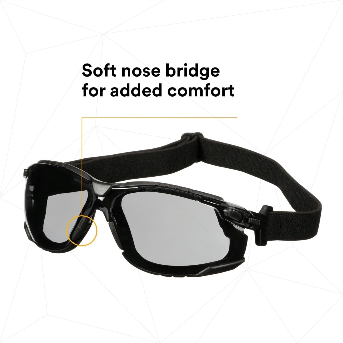 3M Solus 1000 Series Safety Glasses Kit, Black Frame, Gray Scotchgard Anti-Fog Lens (S1502SGAF-KT) (7100221211)  - (20Pack) - 8