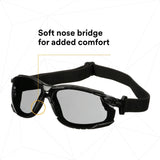 3M Solus 1000 Series Safety Glasses Kit, Black Frame, Gray Scotchgard Anti-Fog Lens (S1502SGAF-KT) (7100221211)  - (20Pack) - 8